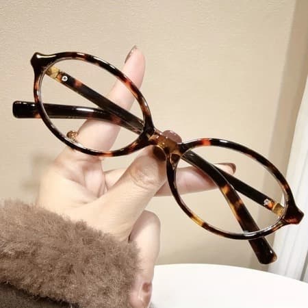 Armação Óculos Miu Oval Retrô Tartaruga Blogueirinha Vintage VK 9073