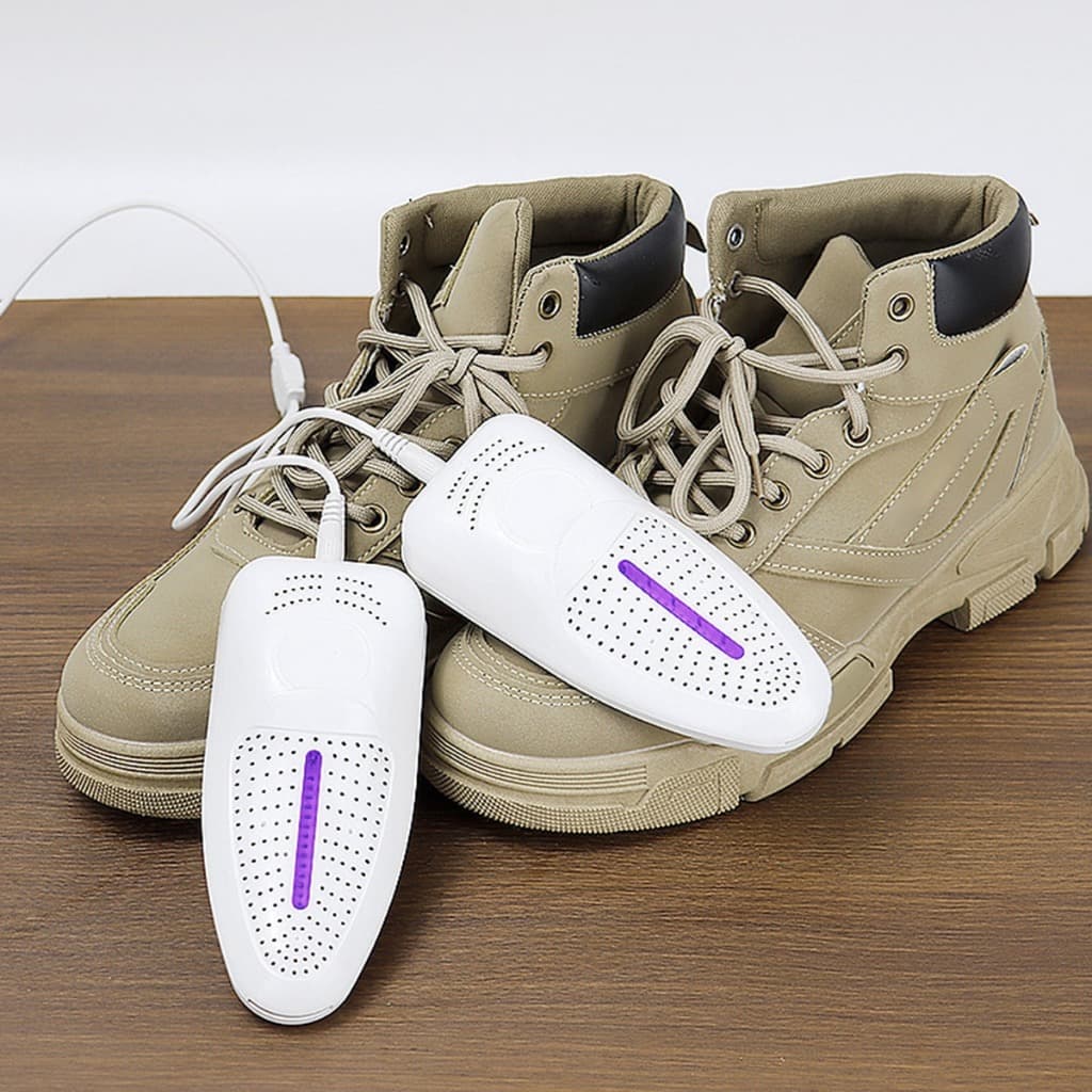 Secador Elétrico de Sapatos Anti Odor Elimina Umidade Seca Botas e Tênis Compacto 15cm