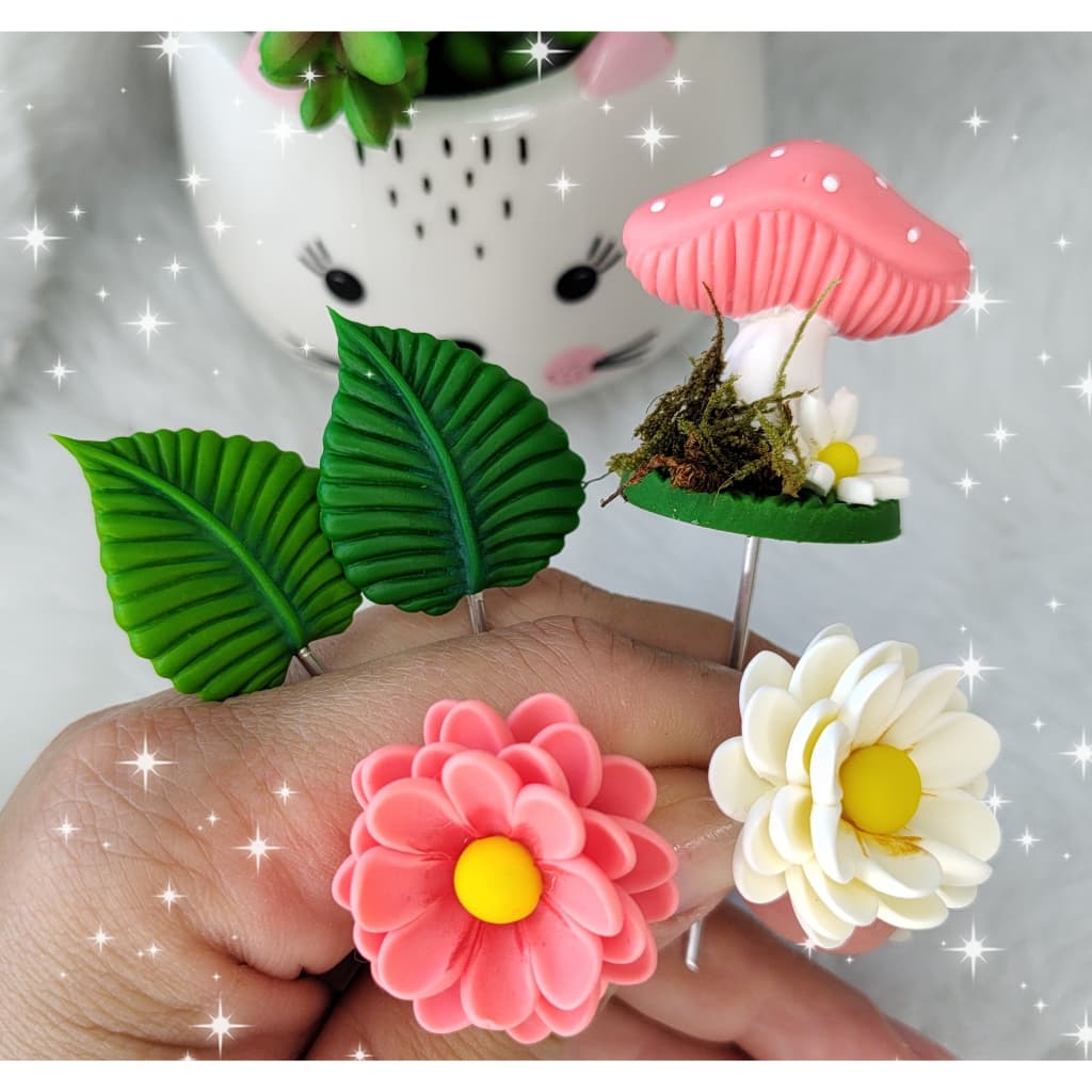 Kit Enfeite para Cuia de Chimarrão Personalizado - Cogumelo