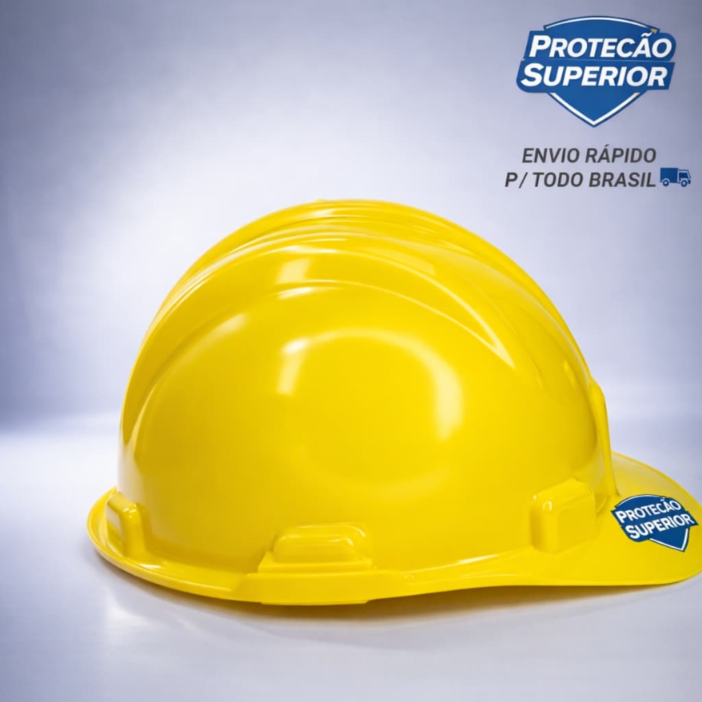 Capacete de Segurança Profissional Alta Resistência Ajuste Confortável  Proteção Confiável EPI