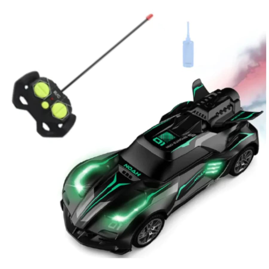 Carrinho Controle Remoto Recarregável Solta Fumaça Brinquedo Infantil Carro
