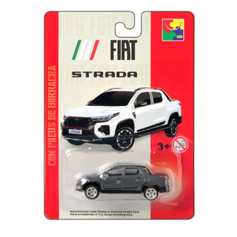 Veículo em Miniatura FIAT Strada Cinza 1:64 CKS