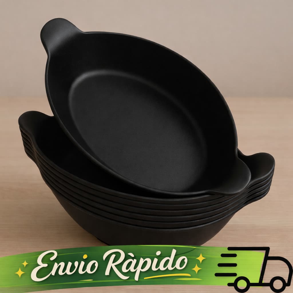 Kit 100 Petisqueira Barquinho Barca Canoa PRETA batatinha Plástica 600ml para Lanchonete Restaurante