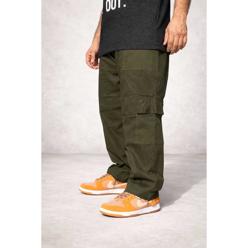 Calça Cargo Estilosa com Bolsos Laterais – Tendência Atual