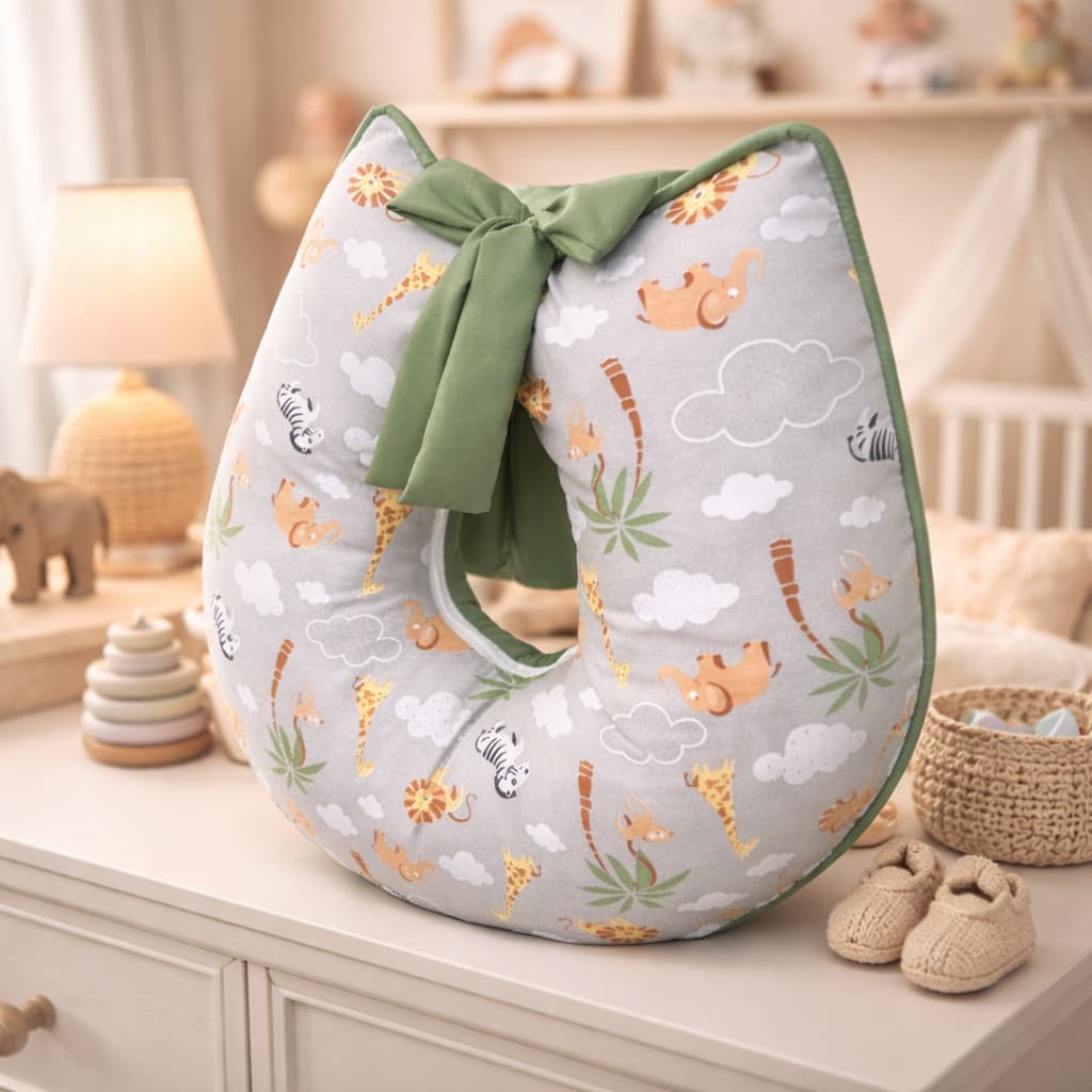 Almofada de Amamentação 100% Algodão Recem Nascido