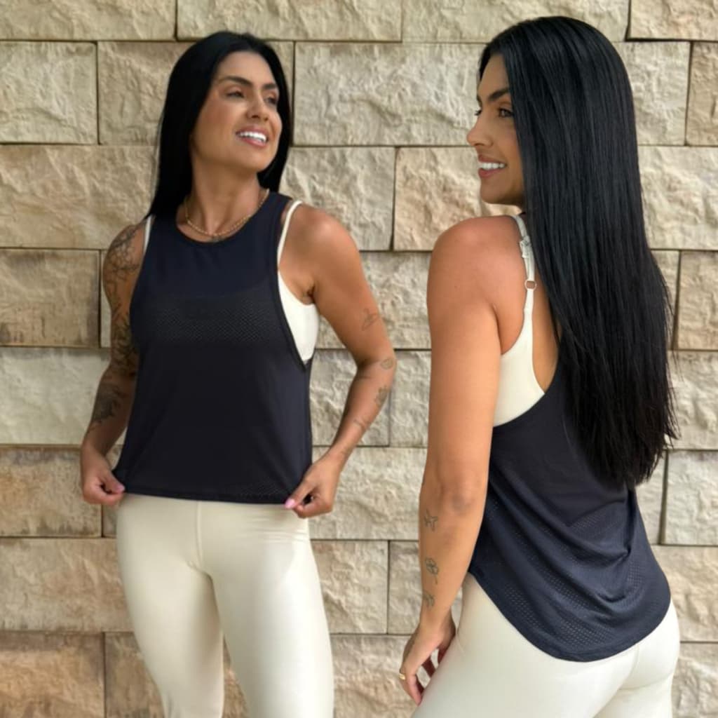 Regata Tampa Bumbum Dry Fit Academia Respirável