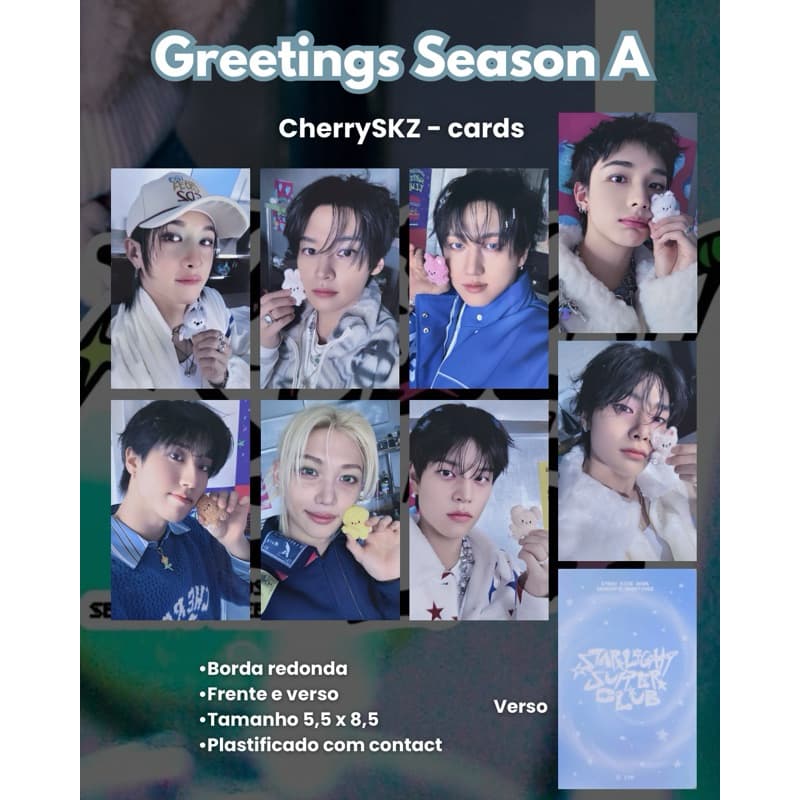 1 Unidade Stray Kids Starlight Super Club Photocard Fanmade