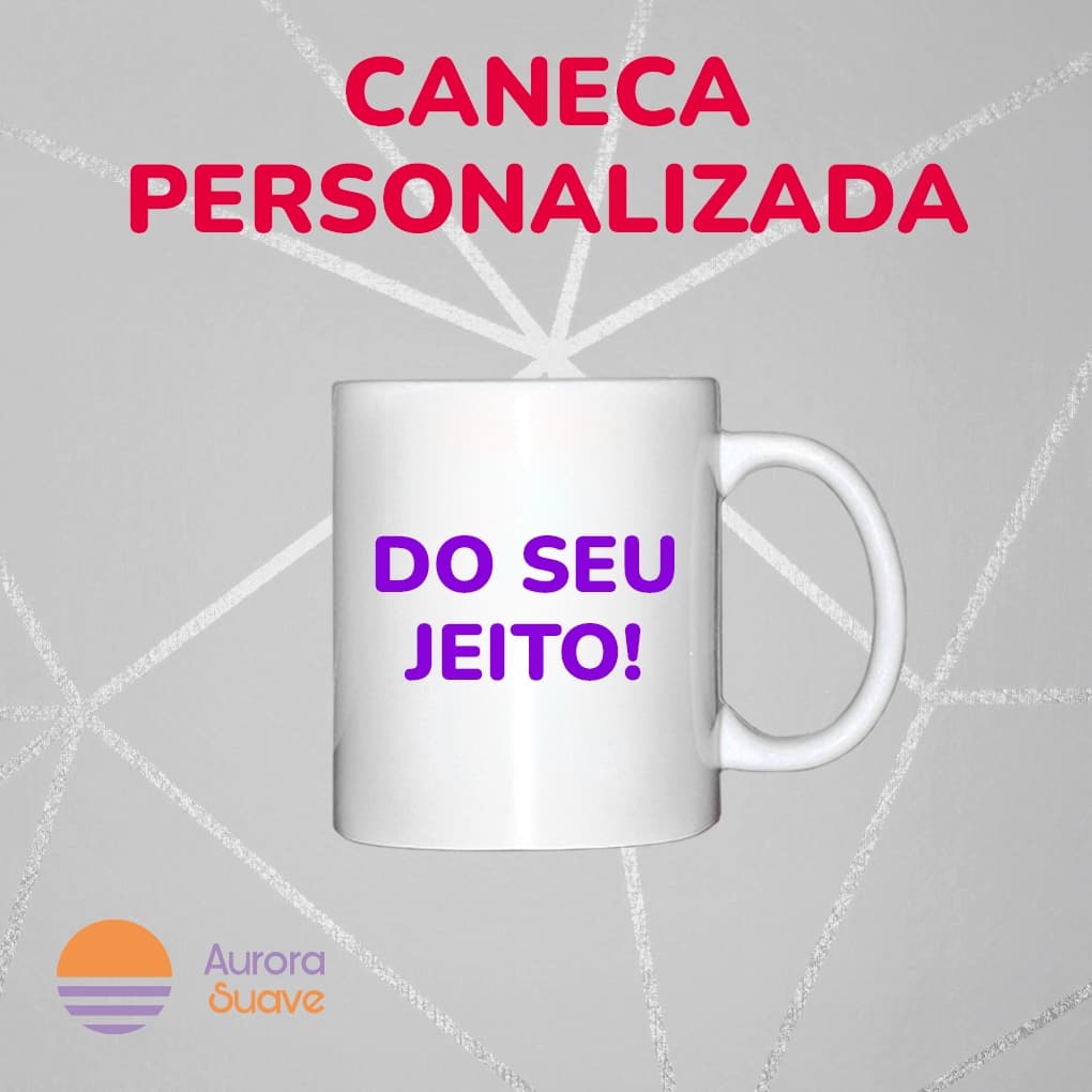 Caneca personalizada com sua arte