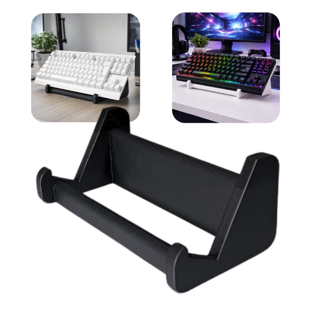 Suporte Teclado Minimalista Design Ergonômico Decorativo  Setup