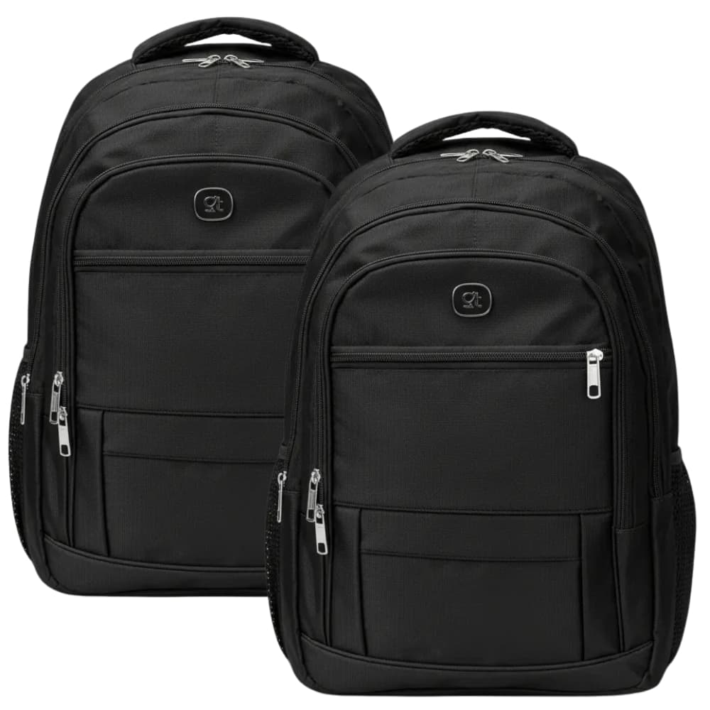 Kit 2 Mochilas Resistente 40 L Leve Escolar Notebook 16 Impermeavel
