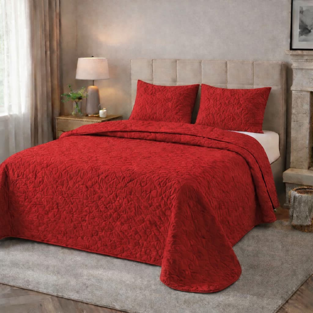 Kit Cobre Leito 3 Peças Ultrassônico Matelado Casal Padrão, Queen, King Size e Solteiro 2Pçs