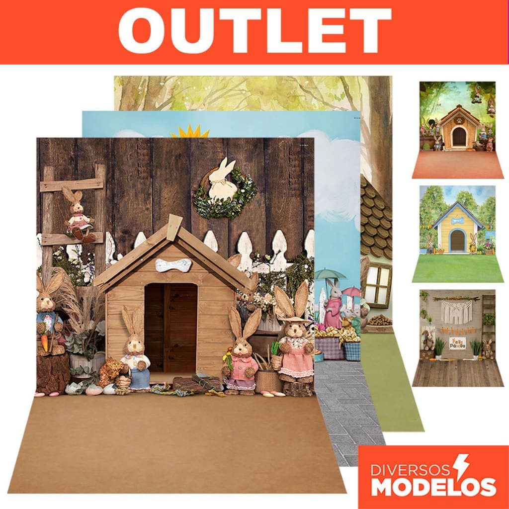 Fundo Fotográfico Páscoa Pet Shop Vários Modelos Queima Estoque 120x170