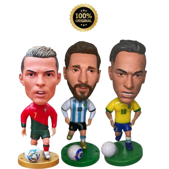 Mini craque Miniatura Soccerwe Jogadores Copa do Mundo Fifa 2026 Lendas Futebol LISTA COMPLETA Messi, CR7, Neymar