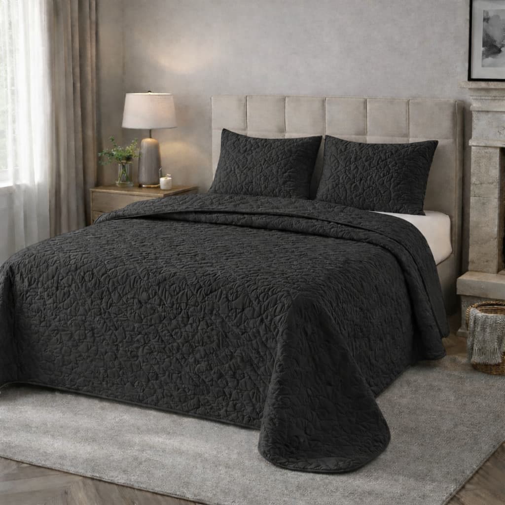 Kit Cobre Leito 3 Peças Ultrassônico Matelado Casal Padrão, Queen, King Size e Solteiro 2Pçs