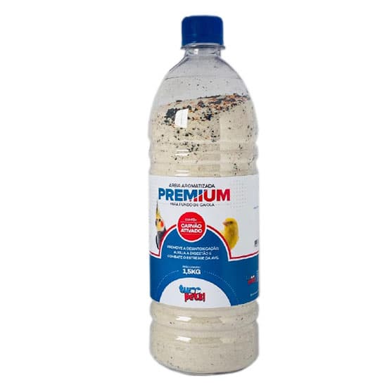 Areia Aromatizada Premium Fundo Gaiola 1,5kg Natural