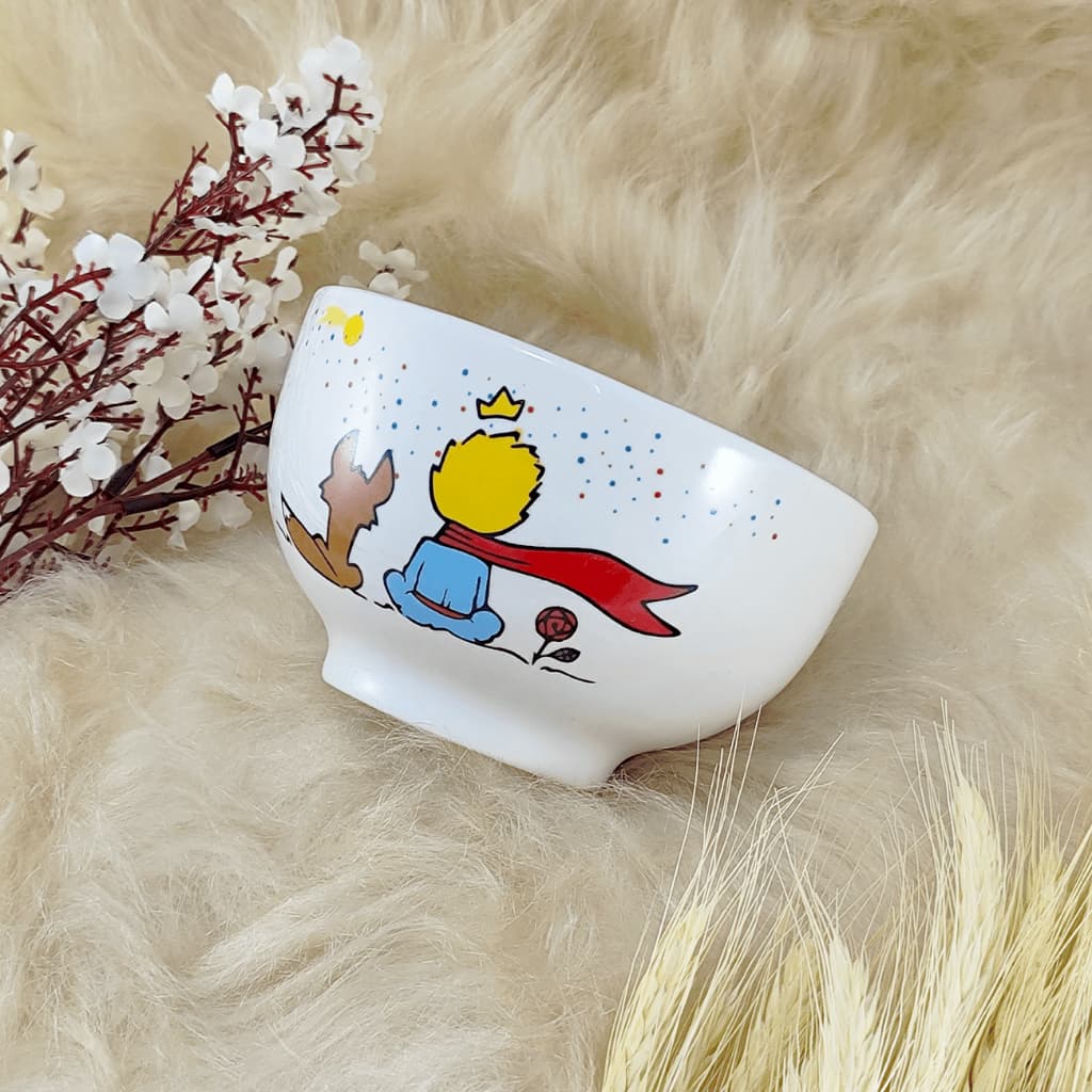 Cumbuca Porcelana 450ml 1 Peça Bowl Tigelas Pequeno Príncipe Estrelas