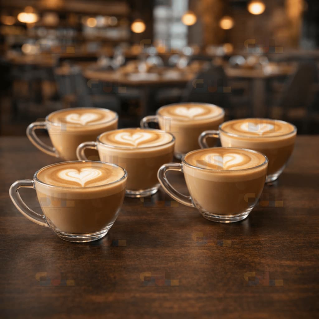 Jogo de Xicara 220ml PERA MODERNA Transparente Cristal Crystal Xícaras Retro Vidro Cha Cafe