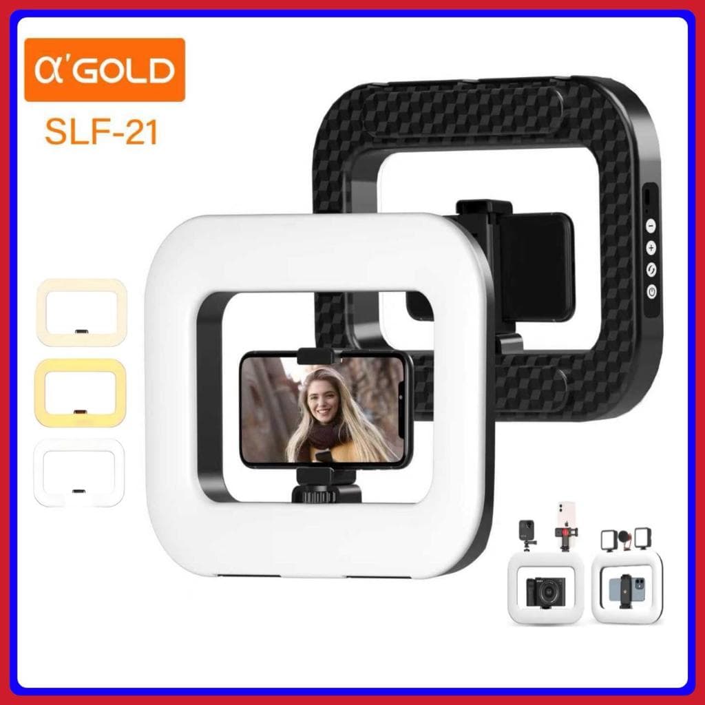 Iluminador Led Ring Light Handheld 20w Luz de preenchimento em fotografia ao vivo original A’Gold