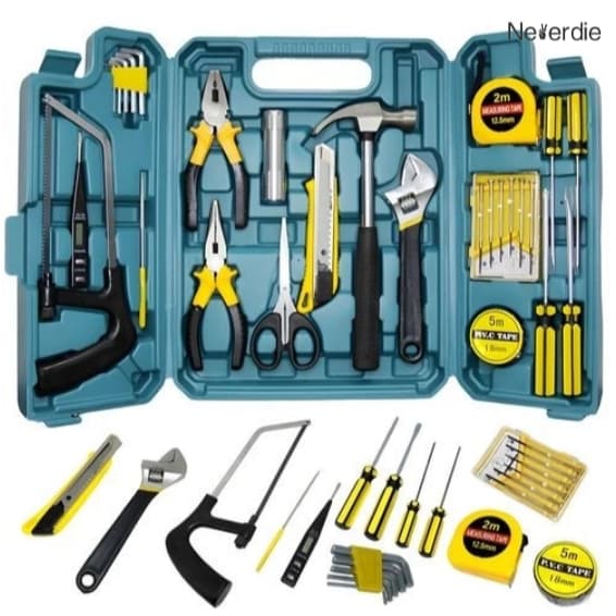 Kit Jogo De Ferramentas 27 Peças Com Maleta Chaves Allen Alicate Martelo Completos