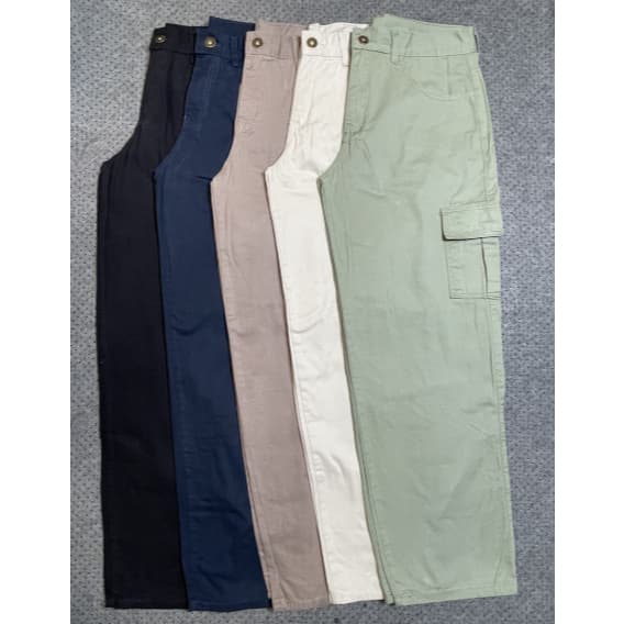 Calça Cargo  Sarja  Streetwear Unissex