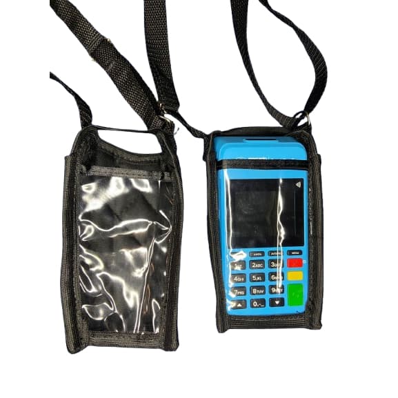 Capa para Maquina de Cartão Bolsa C/ Alça Reforçada | Visor Transparente | Proteção Contra Quedas e Sujeira