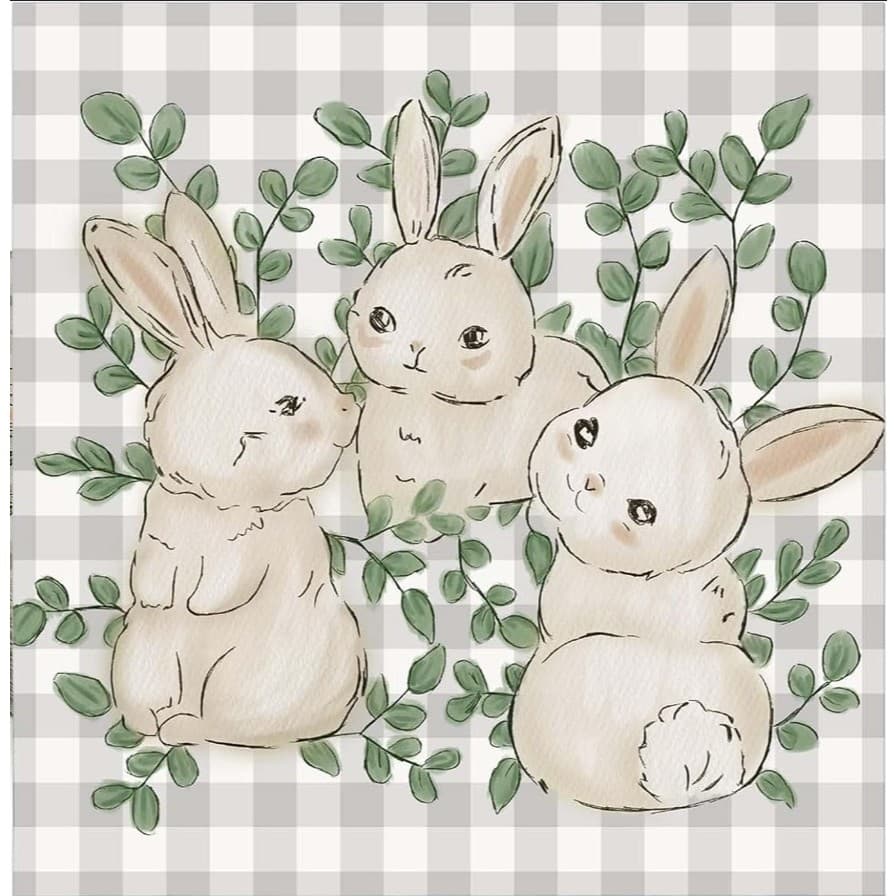 Guardanapo para Decoupage estampa de Páscoa Kit com 02 Unidades Iguais 33x33cm - Código PSC-3305