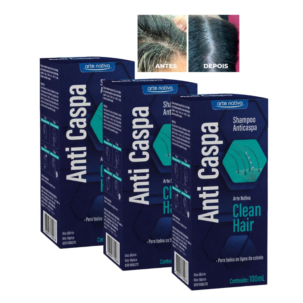 Shampoo Anti Caspa Clean Hair Arte Nativa 100ml