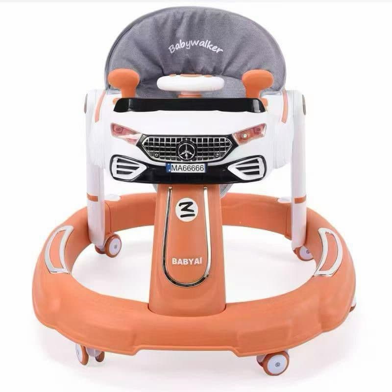 Andador musical Infantil Baby Walker/ Estilo Carrinho de Luxo com Luz e Som