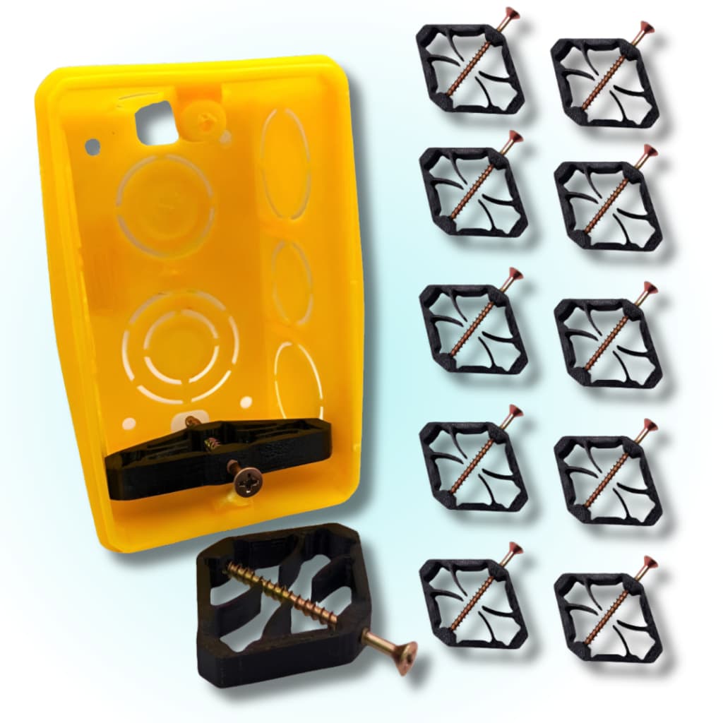 Kit Reparo Salva Caixinha 4x2 - Recupera Tomada Quebrada Sem Obra - Instalação Fácil