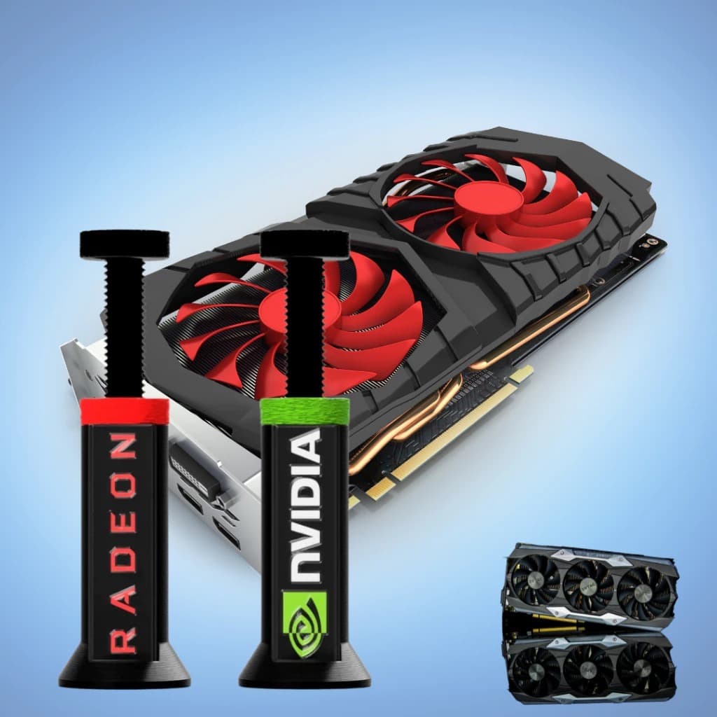 Suporte de GPU Ajustável para Placa de Vídeo Radeon ou Nvidia 7 a 12cm