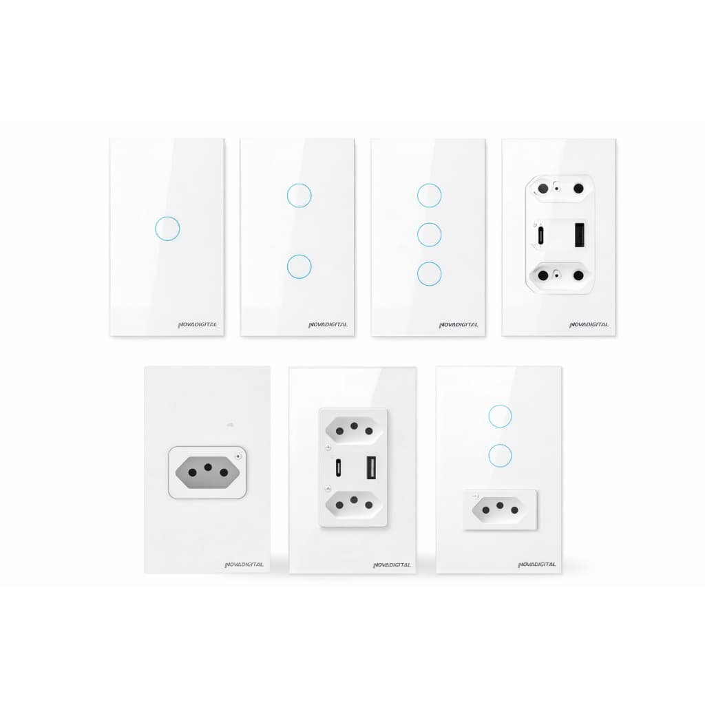 Smart Interruptor wifi alexa e google home nova digital