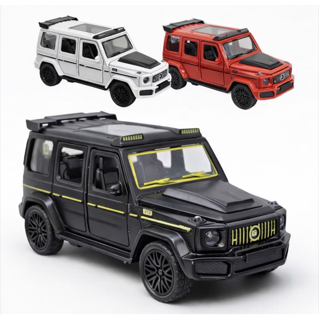 Carrinho Miniatura de Ferro Mercedes AMG G800 Abre Capô Fricção Brinquedo Alta Qualidade Carrinhos Colecionador