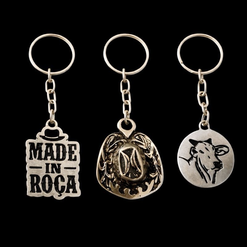 Chaveiros Agro Country Chapéu Nelore Made In Roça Boi Sertanejo
