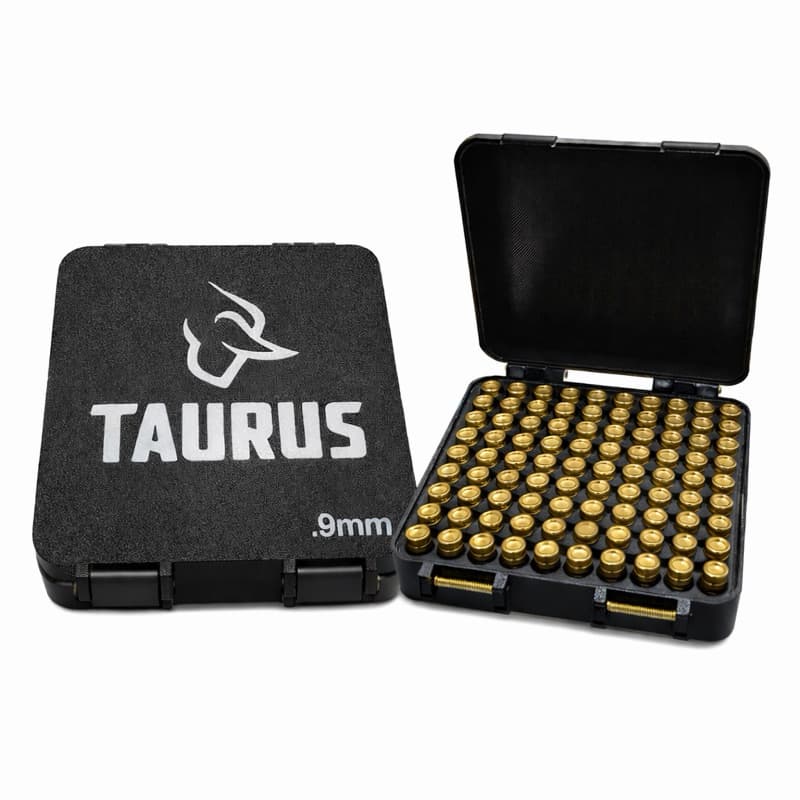 Caixa Estojo Porta Munição Taurus 9mm Cap.100