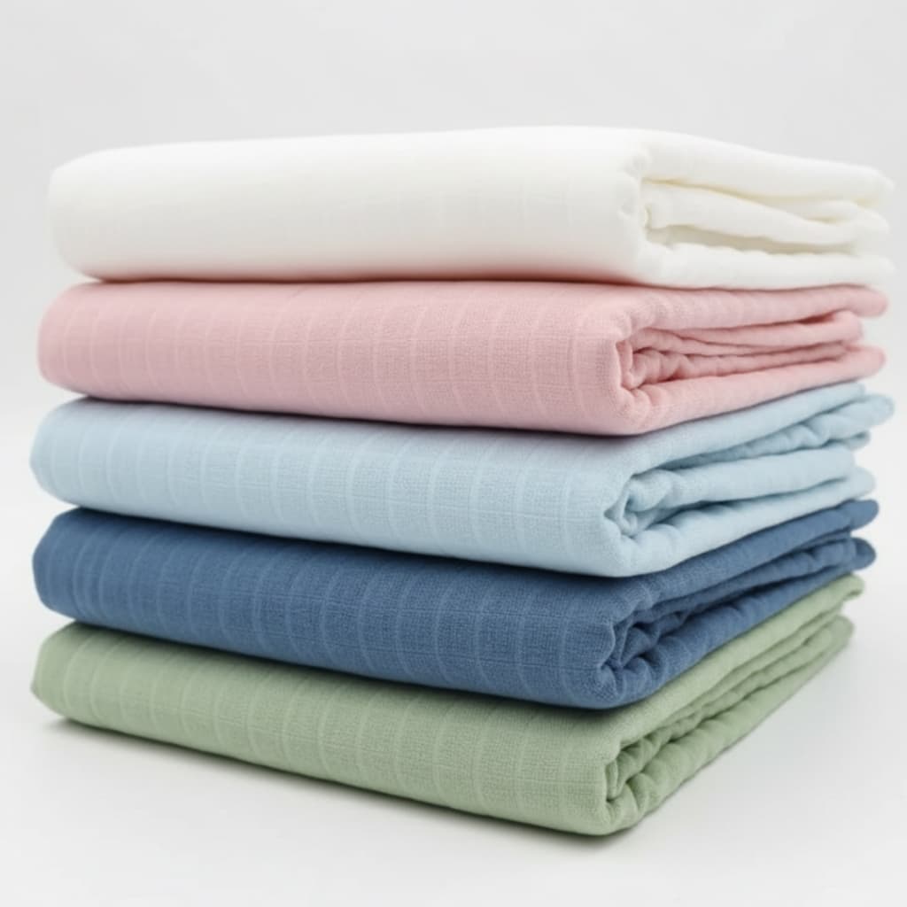 Tecido Fralda Quadriculada Mini Estreita Sem Barrado Colorida Para Pintar e Bordar | Enxoval De Bebê