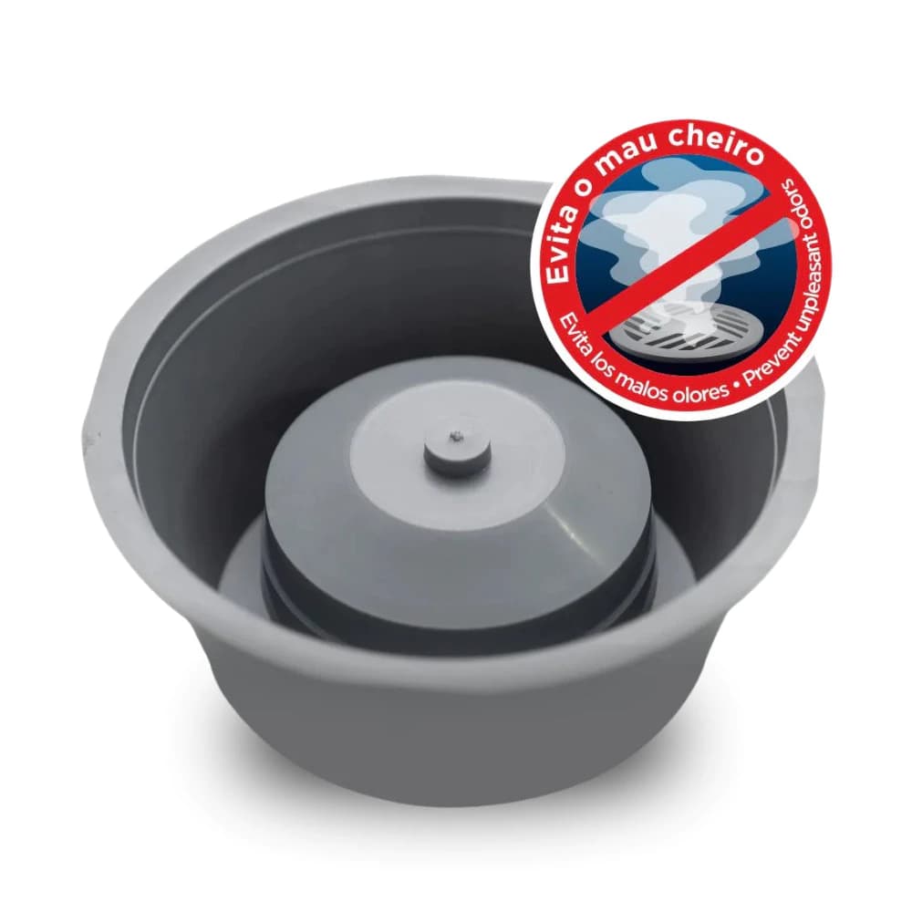 Adaptador Mau Cheiro De Ralo Porta Grelhas 10cm Anti Odor Cheiro Ruim Sumidouro Fácil instalação ARP