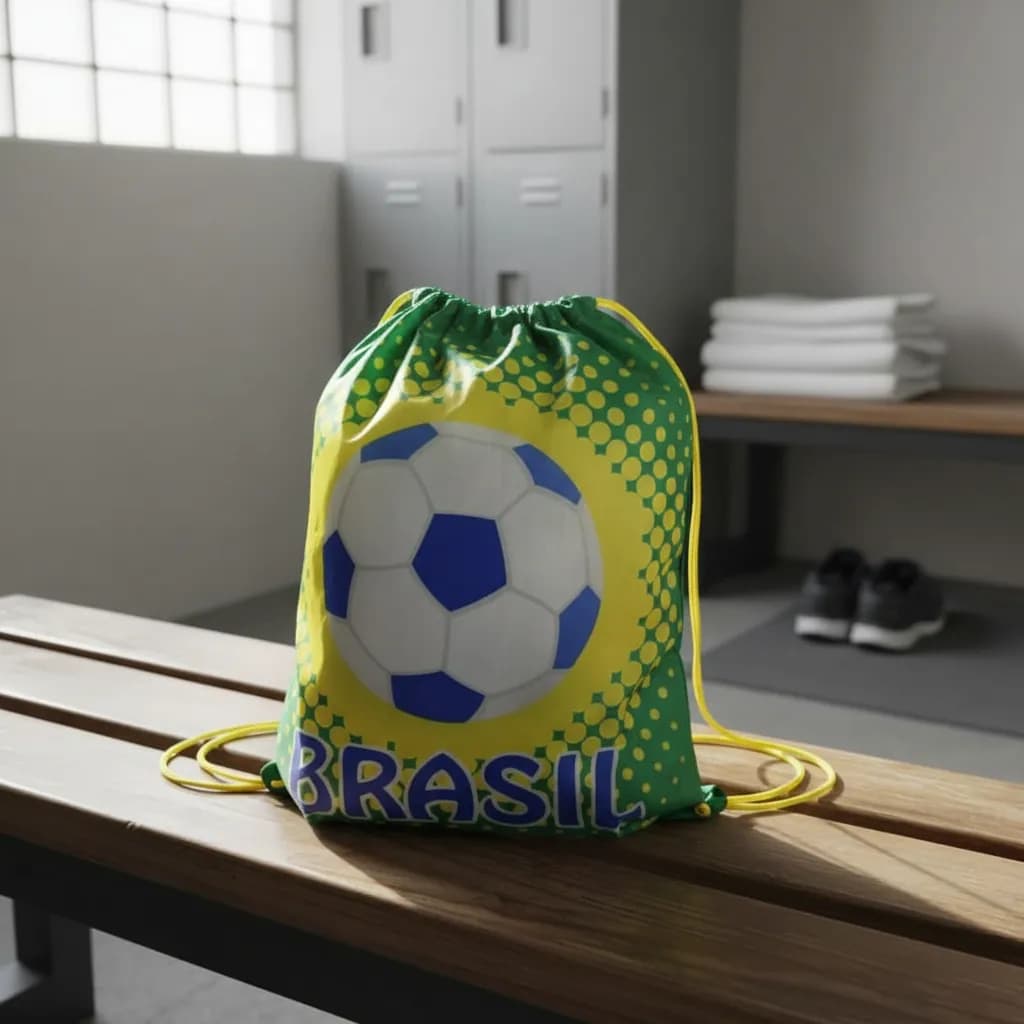 Bolsa Mochila saco de Estampados com cordão diversas cores