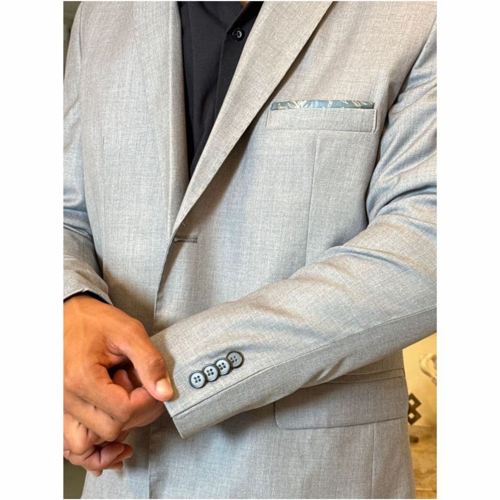 Terno Masculino Slim Poliviscose PV Cinza - Lançamento 2026 +barato-paleto+calça