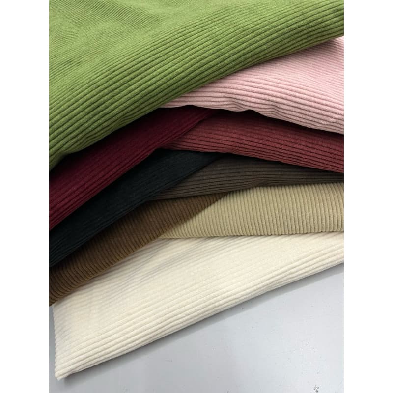 Tecido Veludo Cotelê Largura 1,4m - Ester Spandex - 98% Polyester 2% Elastano .