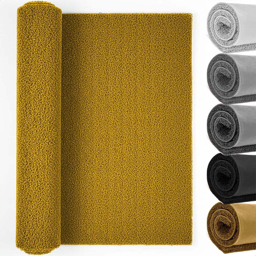 Capacho 1,0m x 1,2m Tapete Rolo Amarelo Loja Empresa Decoração Casa Porta Entrada Escritório Home