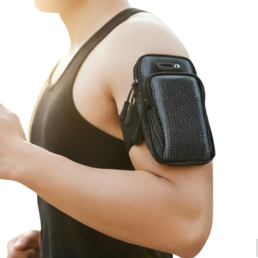 Bolsa de Braço Pochete Esportiva Multifuncional  para Suporte Celular Corrida Fitness