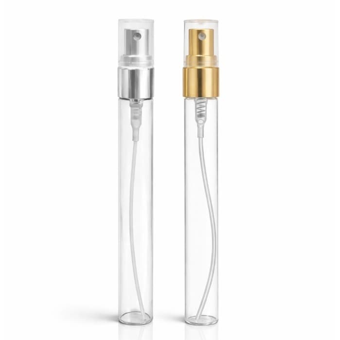 Atacado - 50 Provador Vidro 10ml Válvula Spray Cilíndrico Flaconete