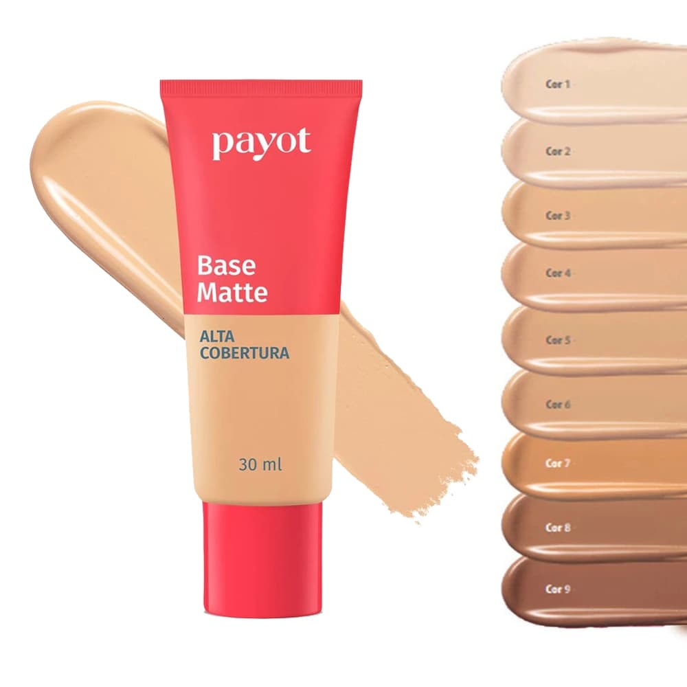 Base Matte  Alta Cobertura 30ml Longa Duração Nova Boca Rosa