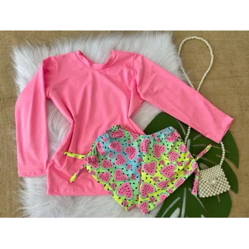 biquíni infantil UV 1/10 anos,conjunto Uv