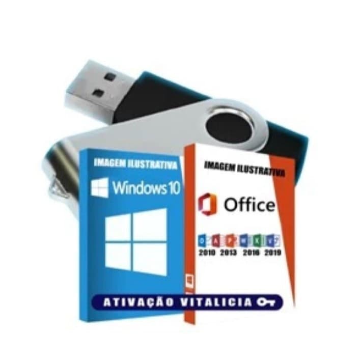 Pendrive Kit formatação Windows 10 + Programas