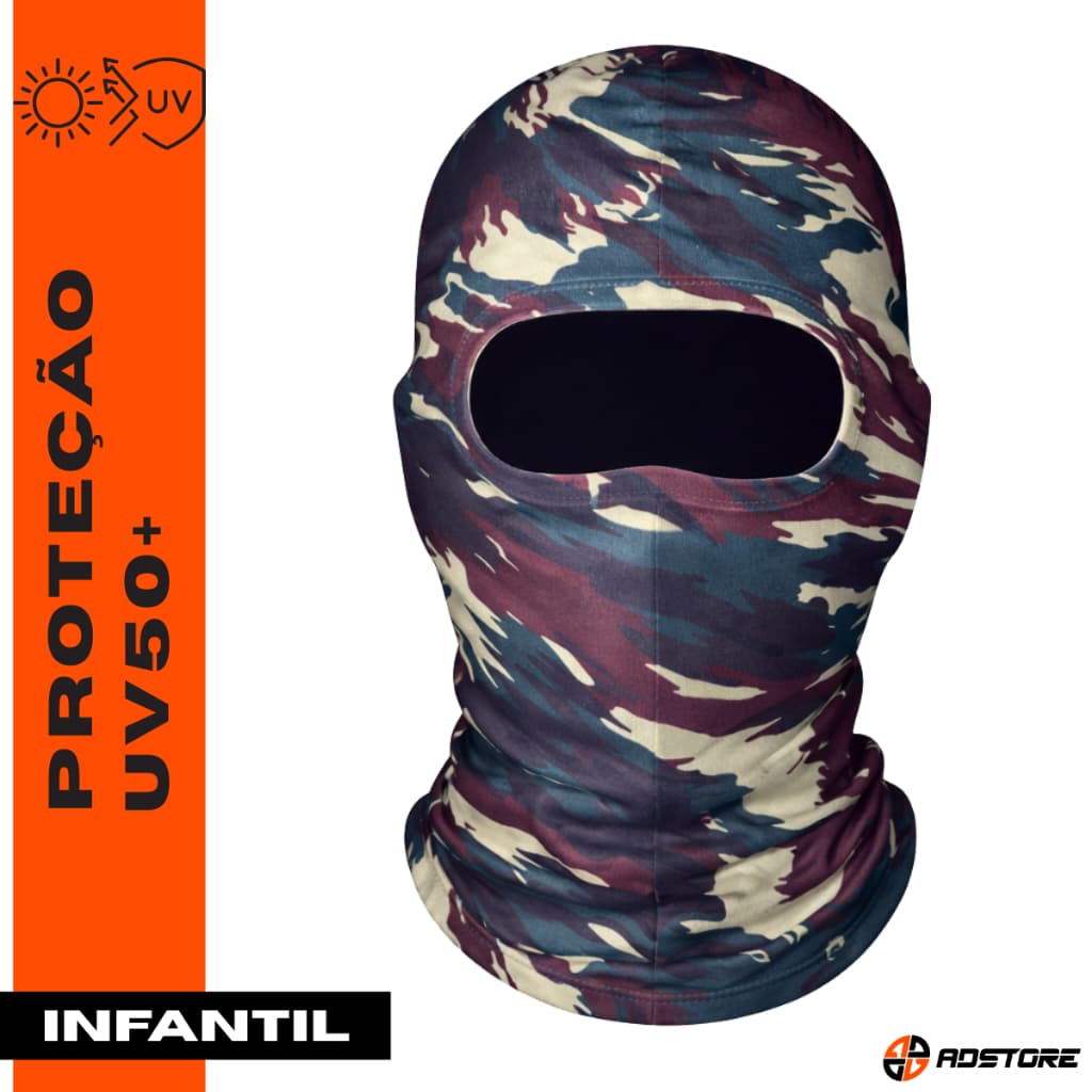 Balaclava Touca Ninja Infantil Kids Fantasia Máscara Camuflada ADSTORE