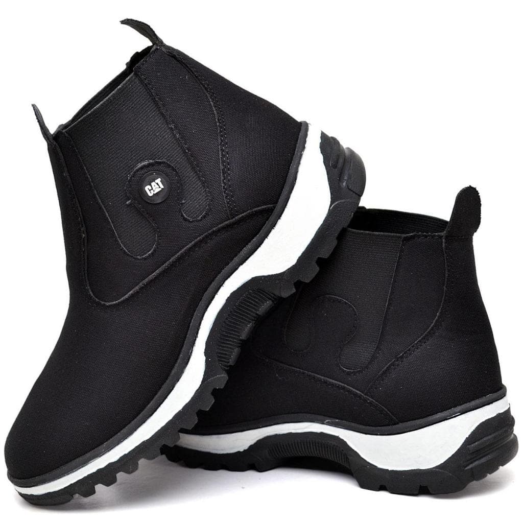 Botina Texana Bota Masculina Trabalho Calce Facil