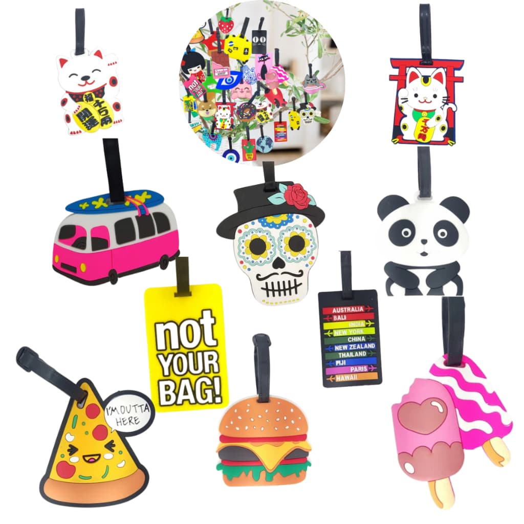 Identificador De Mala De Viagem Tag de Bagagem , Etiqueta em Silicone  Varios Personagens