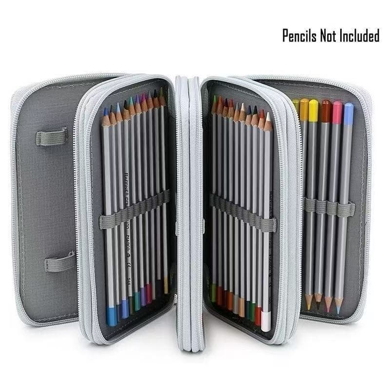 Estojo Escolar Box Multicamadas De Lápis de 3/4/5/6 Camadas Com 24/36/48/60/80/100 Furos de Cor