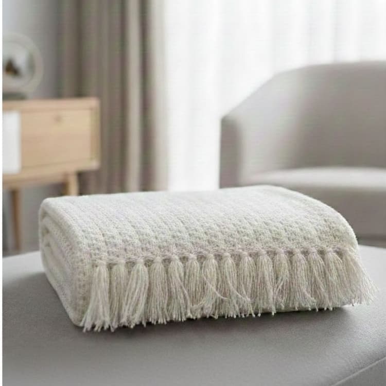 Manta Para Sofá Gigante Premium 2,70 x 2,55 M King Decorativa Capa Protetora Crochê Envio Rapido